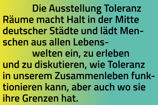 „ToleranzRäume“  vom 26. Februar – 8. März  in Paderborn!